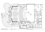 create church floor plan, 2d layout and architectural drawing
